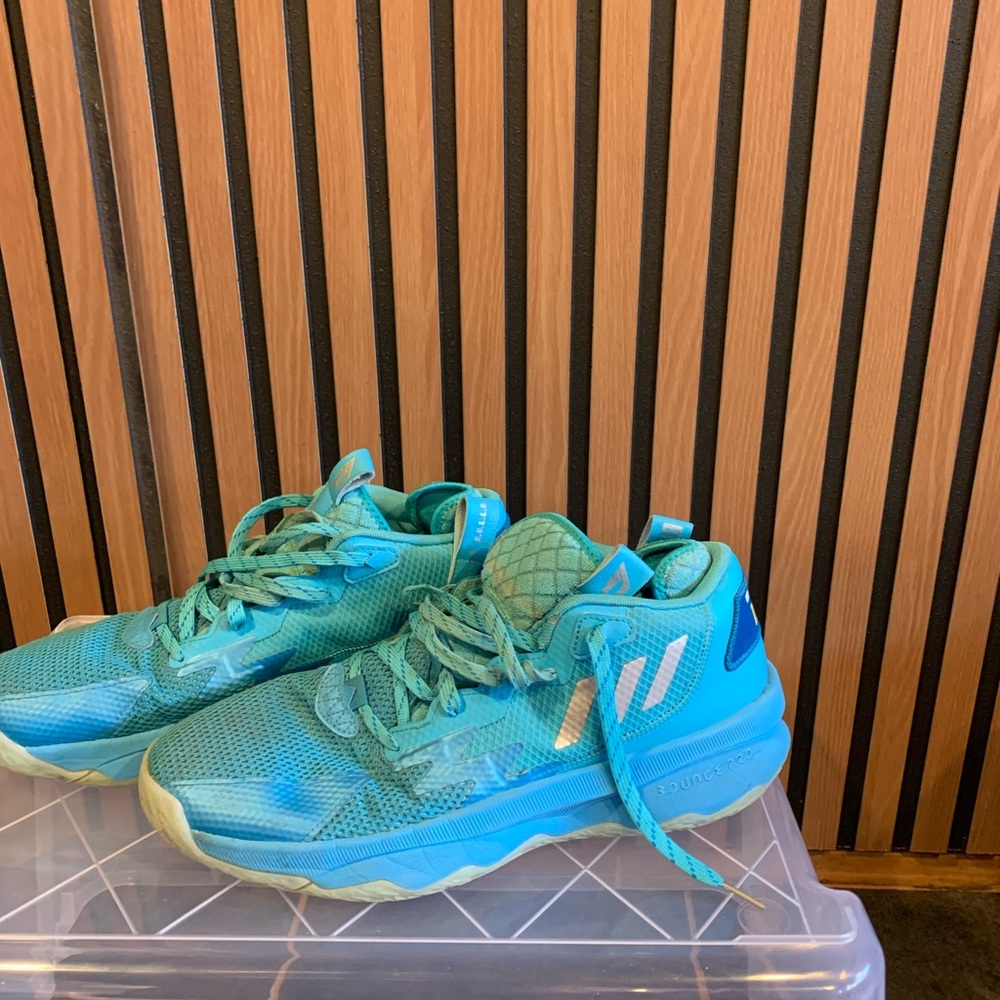 Teal Athletic Sneakers with White Accent